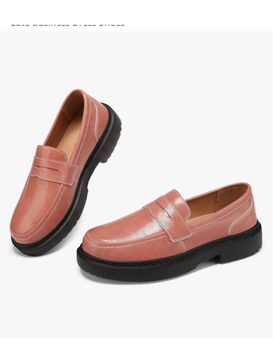 Unbranded Shoes - Women Pink Penny Loafers